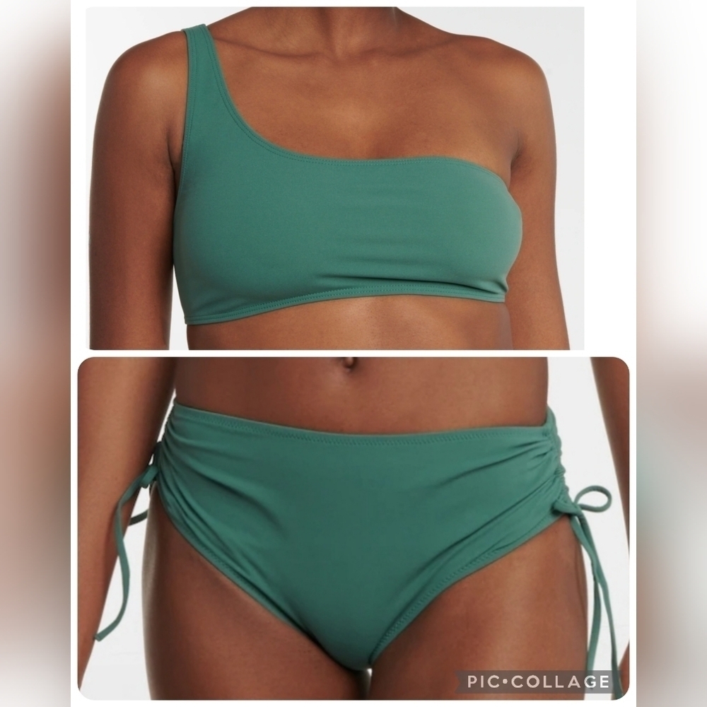 Ulla Johnson Two Piece Bikini Green S/M